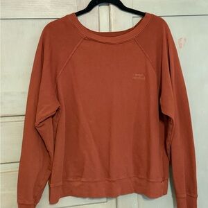 SOLD!!! MATE Warm Terracotta Brown Sweatshirt 100% Organic Cotton Size XL
